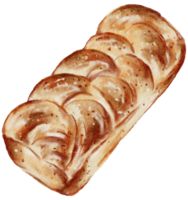 panadería de acuarela, pan, pastel, hornear, pintura a mano png