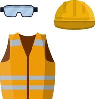 ropa del obrero y del constructor. vector