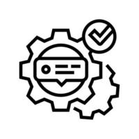 tutorial processing line icon vector illustration