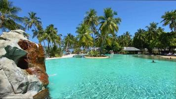 maldivas, 2022 - uma piscina em um ambiente exótico video