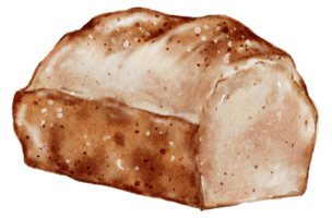 panadería de acuarela, pan, pastel, hornear, pintura a mano png