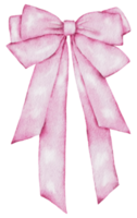 Ribbon bow ornament watercolor clipart png