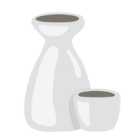 Water bowl and white ceramic mug PNG file