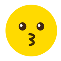 Glücklicher Kuss Emoji Png-Datei png