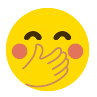 Embarrassed face emoji PNG file