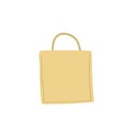 Fabric bag. Cloth eco shopper. vector