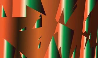 Orange and green abstract background vector