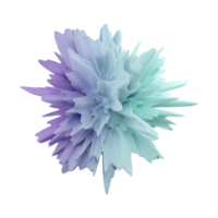 Explode Shape 3D rendering isolated on transparent background. Ui UX icon design web and app trend png