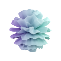 Explode Shape 3D rendering isolated on transparent background. Ui UX icon design web and app trend png