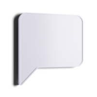 chat bubble 3D-rendering geïsoleerd op transparante achtergrond. ui ux pictogram ontwerp web- en app-trend png