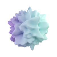 Explode Shape 3D rendering isolated on transparent background. Ui UX icon design web and app trend png