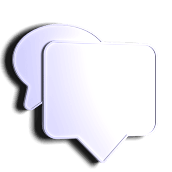 Chat Bubble 3D rendering isolated on transparent background. Ui UX icon design web and app trend png