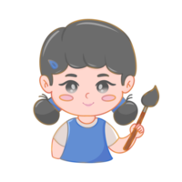 Cute girl emoji pallete png