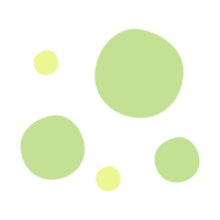 abstract group of green color circle png