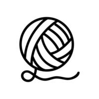 thread icon vector. Isolated contour symbol illustration vector