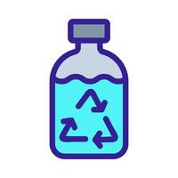 purified water icon vector. Isolated contour symbol illustration vector