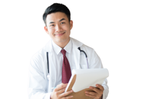 Doctor with a stethoscope in the hands png