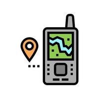 geolocated device color icon vector illustration