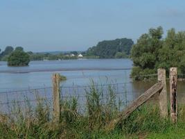 the river rhine near bislich photo