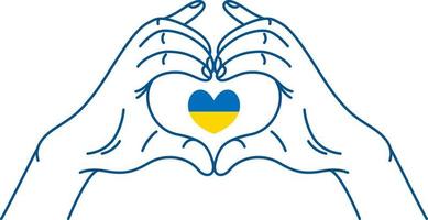 diseño plano orar por la ilustración de ucrania vector