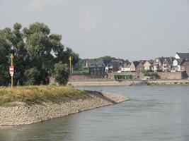 Xanten city and the river rhine photo