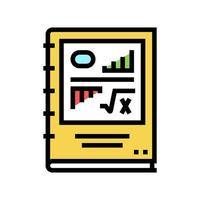 scientific report color icon vector illustration