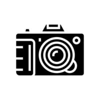 photo camera device glyph icon vector illustration