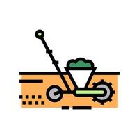 gardening machine color icon vector illustration