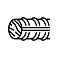 basalt rebar line icon vector illustration