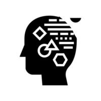 logic philosophy glyph icon vector illustration