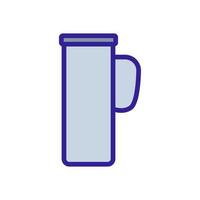 camping stainless cup icon vector outline illustration