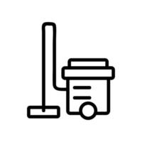 vacuum cleaner icon vector. Isolated contour symbol illustration vector
