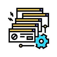 crash system color icon vector illustration