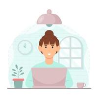 Customer support flat illustration vector