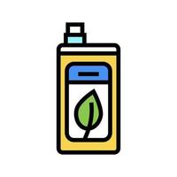 Ilustración de vector de icono de color de detergente ecológico