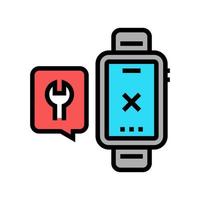 watch repair connection color icon vector illustration