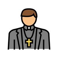 catholic religion color icon vector illustration