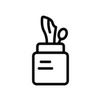 jar holder with napkins icon vector outline illustration