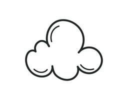 cloud doodle icon vector