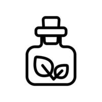 natural medicine icon vector. Isolated contour symbol illustration vector