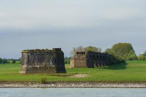 the river rhine near wesel photo