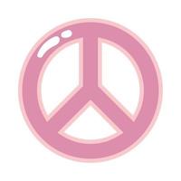 peace sign icon isolated vector