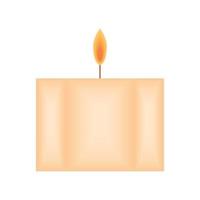 burning candle light vector