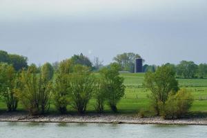 the river rhine near wesel photo