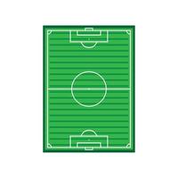 soccer field top view vector