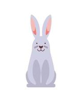 cartoon rabbit icon vector