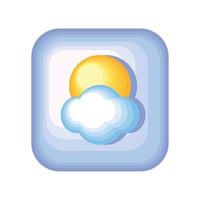 weather mobile app vector