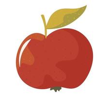 icono de manzana aislado vector
