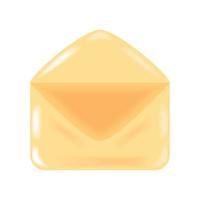 envelope icon flat vector