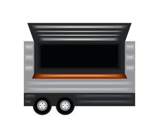 food truck isolated icon vector